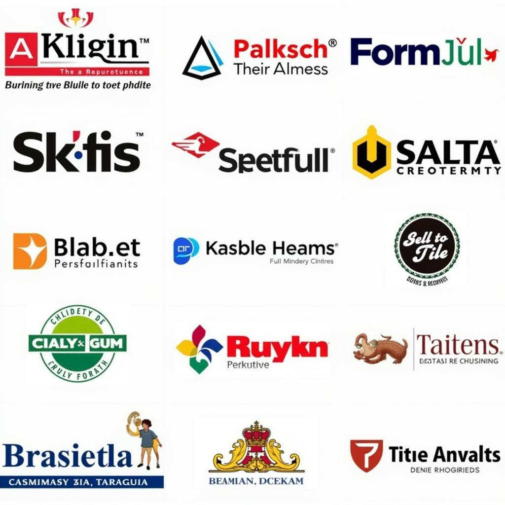 Logos of Popular Pakistani Tile Manufacturers