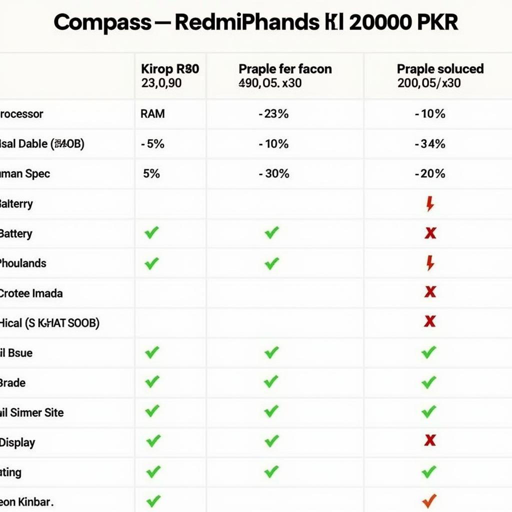 Comparing Redmi Phone Features