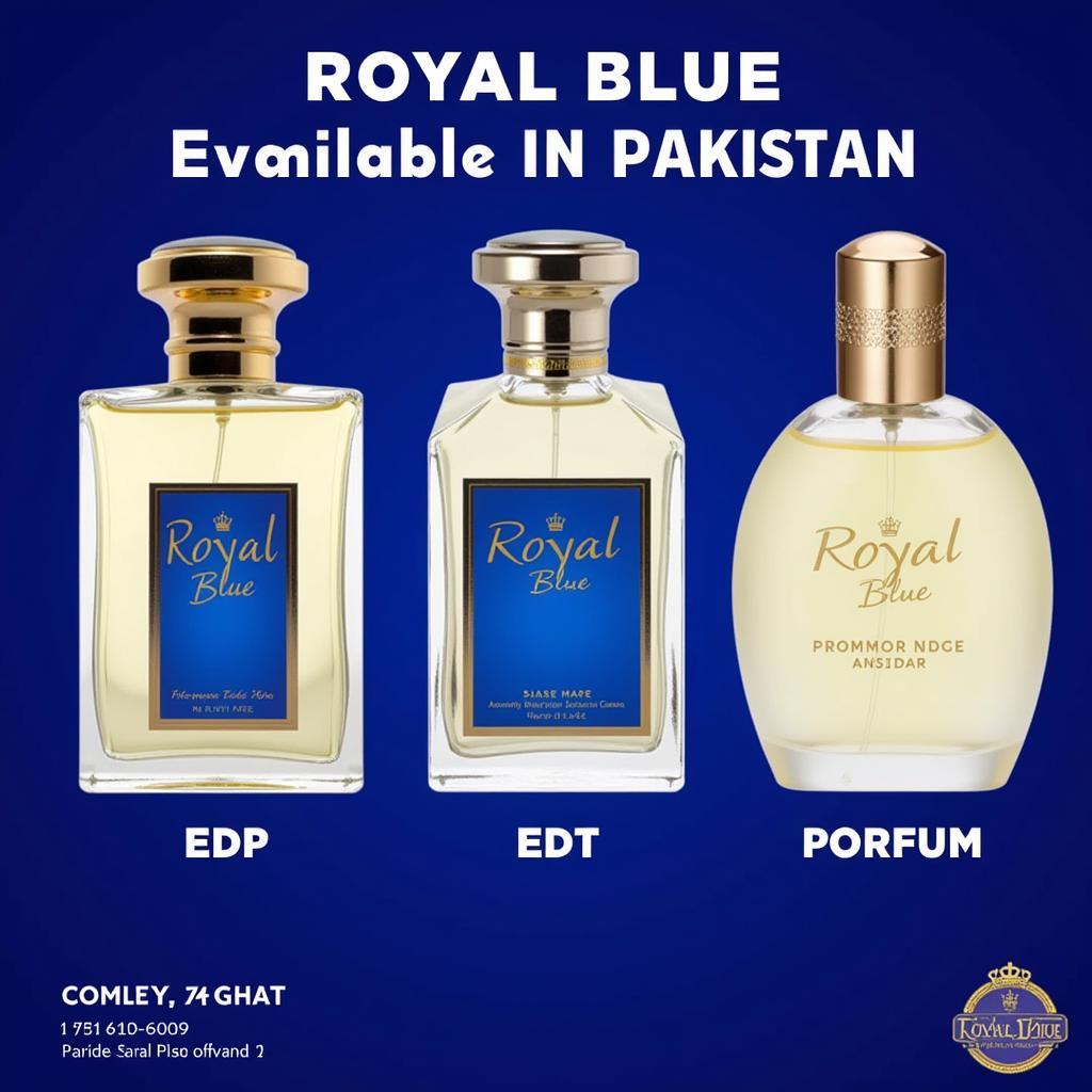 Royal Blue Perfume Concentration Variations in Pakistan