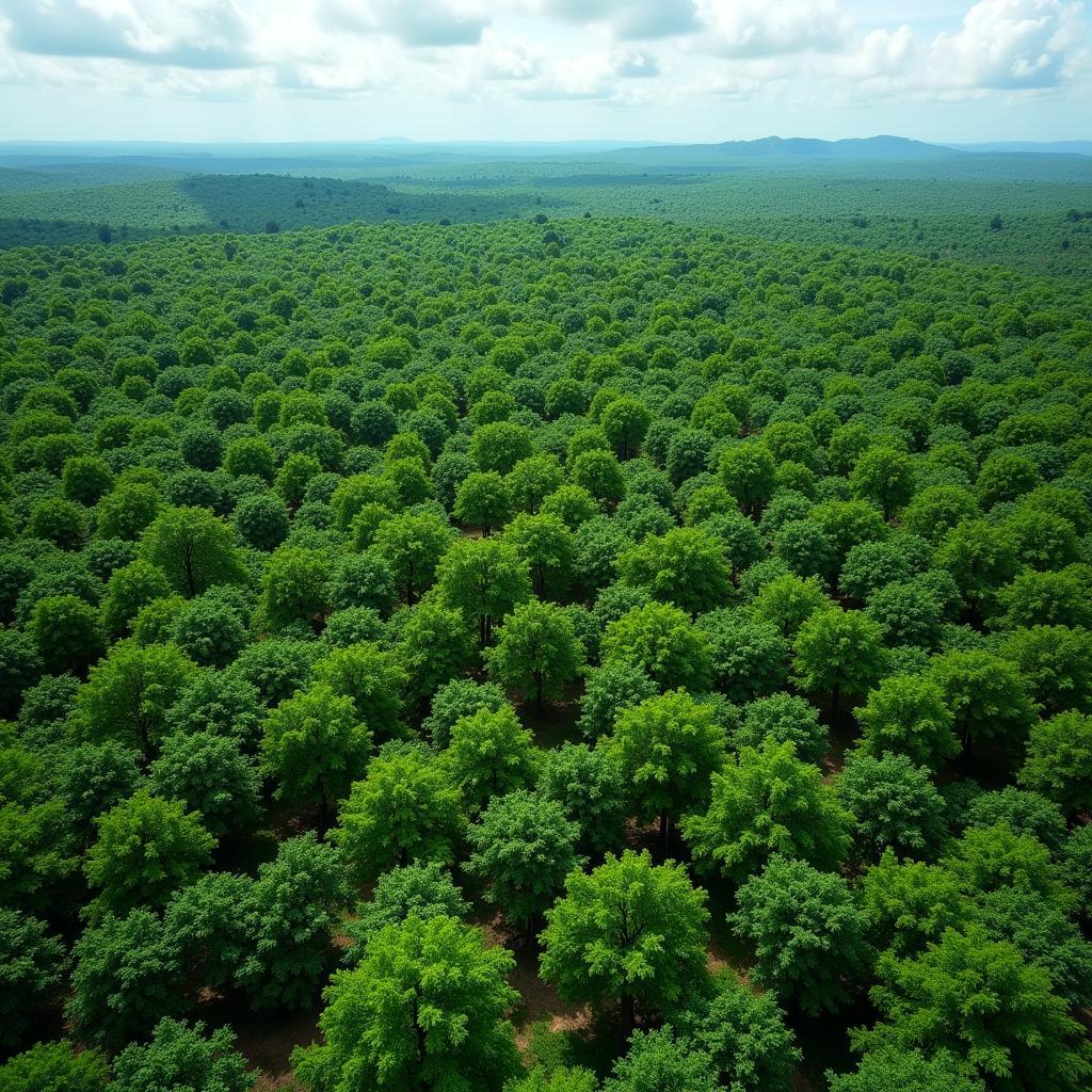 Rubber Tree Plantation in Malaysia