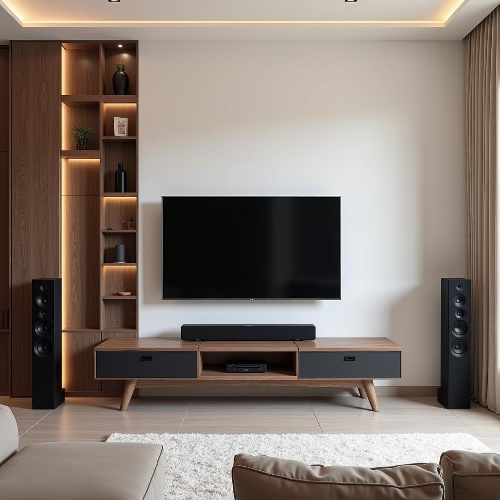 Samsung Home Theater Setup in a Pakistani Living Room