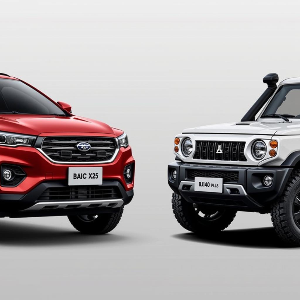 Sazgar BAIC X25 and BJ40 Plus