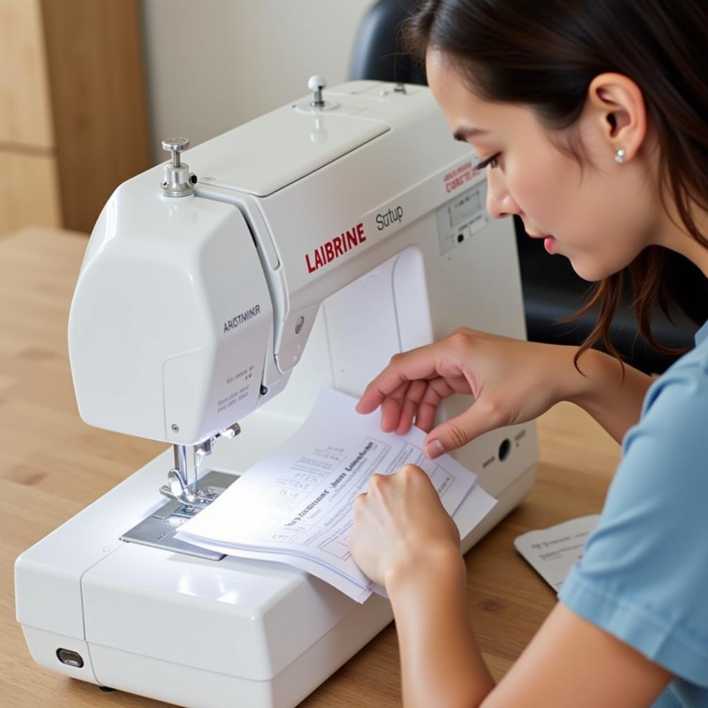 Setting up a Sewing Machine in Pakistan