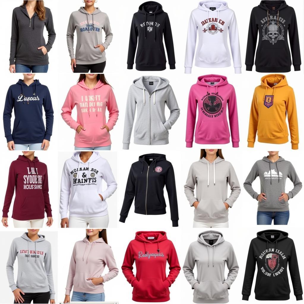 Stylish Ladies Hoodies in Pakistan: Various designs and colors