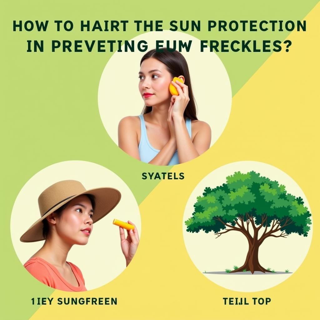 Protecting your skin from the sun to prevent freckles