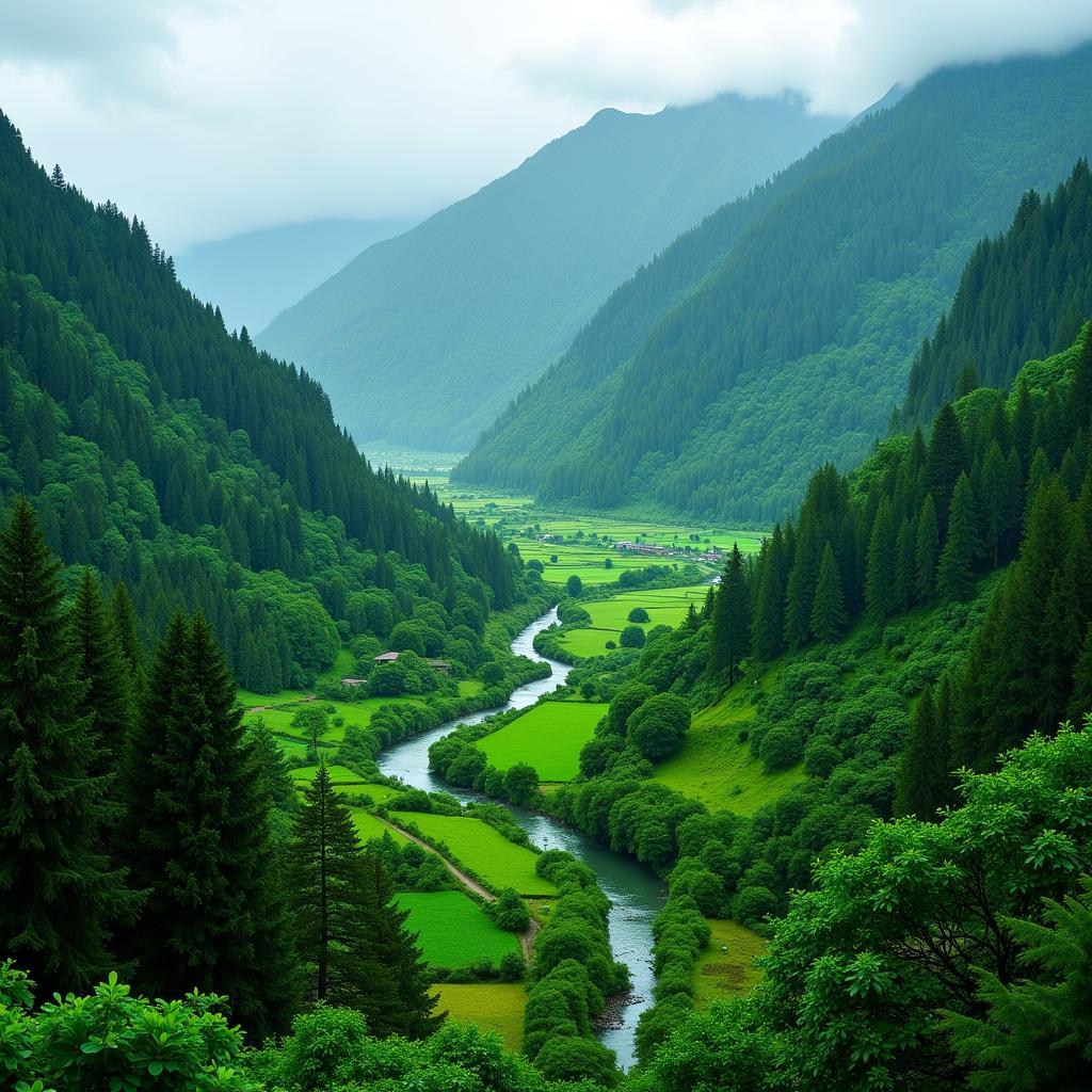 Swat Valley Pakistan Monsoon Rain