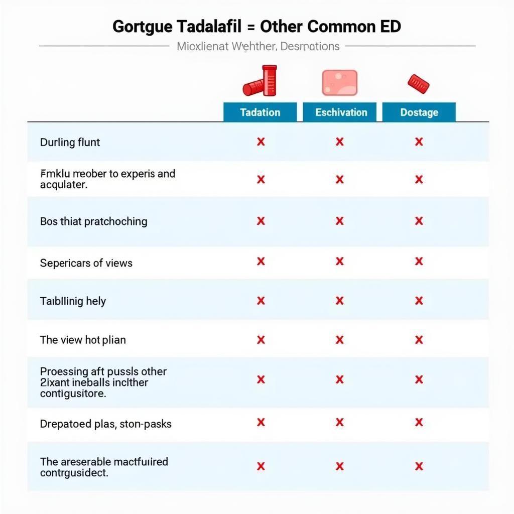 Comparison of ED Medications