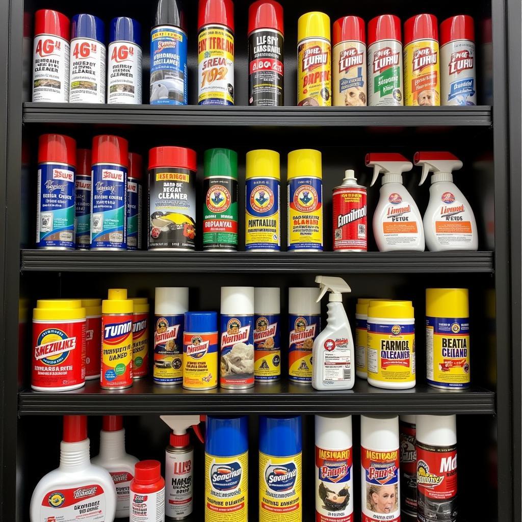 Different brands and types of engine cleaner sprays available in the market