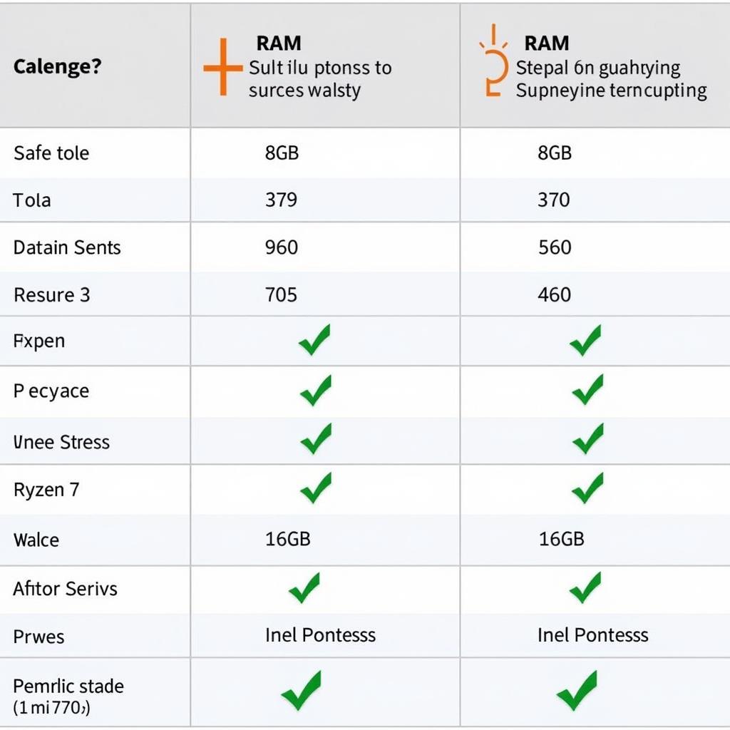 Comparison of Vivo Laptop Processors and RAM Options