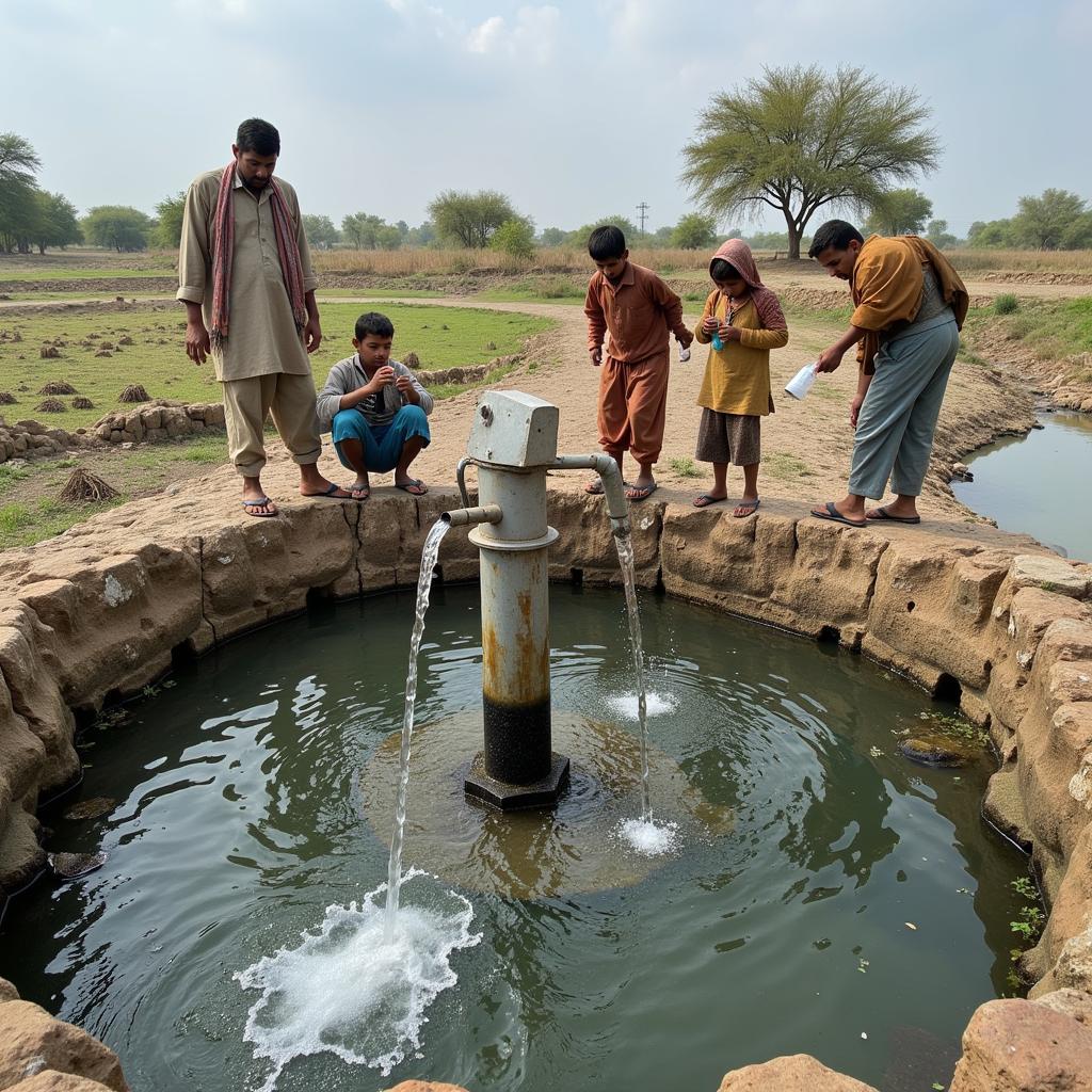 Water set price in rural Pakistan