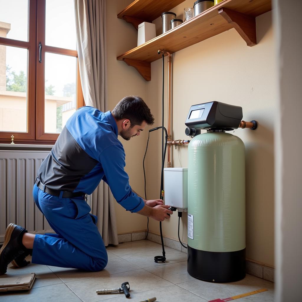 Water Softener Installation in a Pakistani Home