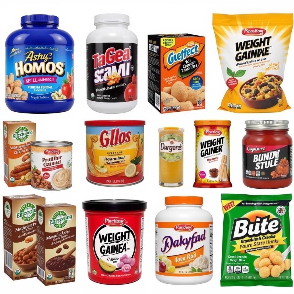 Various weight gainer products available in Pakistan