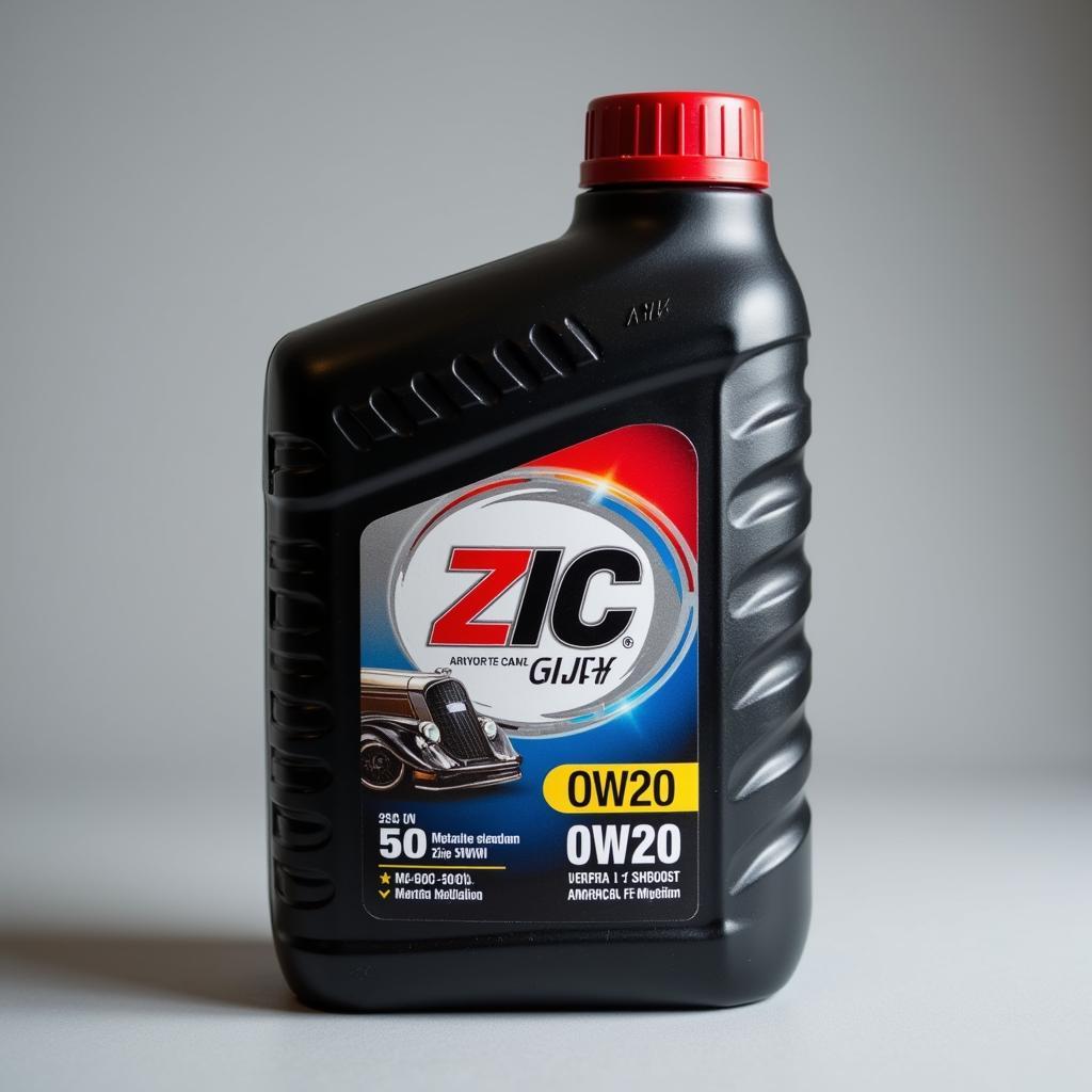 Zic 0W20 Motor Oil Bottle